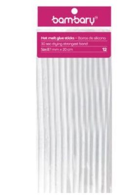ART SUPPLIES BAMBARY GLUE STICK 11,2 mm x 200 mm A/S BAG x 118 g (6 UNT)