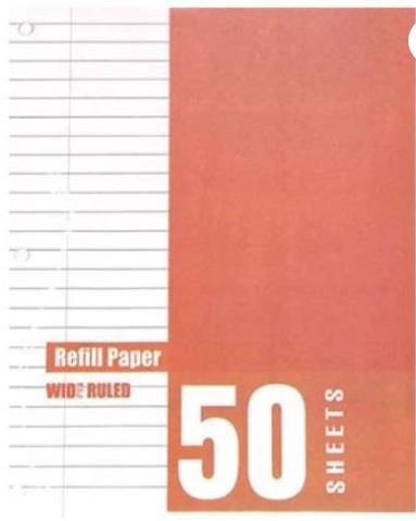 BINDER REFILL FORCE (50PER PK)