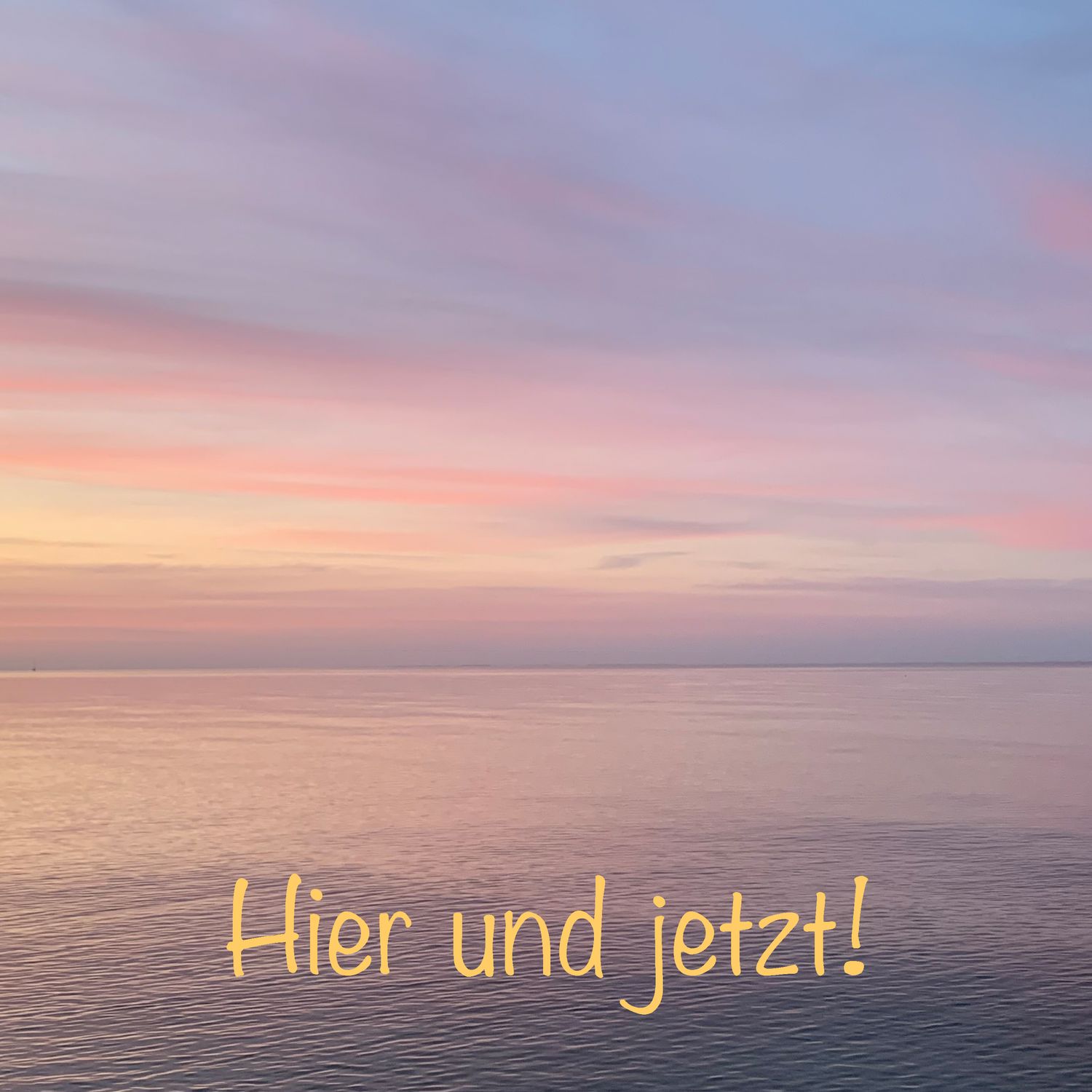 Foto-Druck auf Leinwand - Meer Ostsee - Insel Fehmarn - mit Text