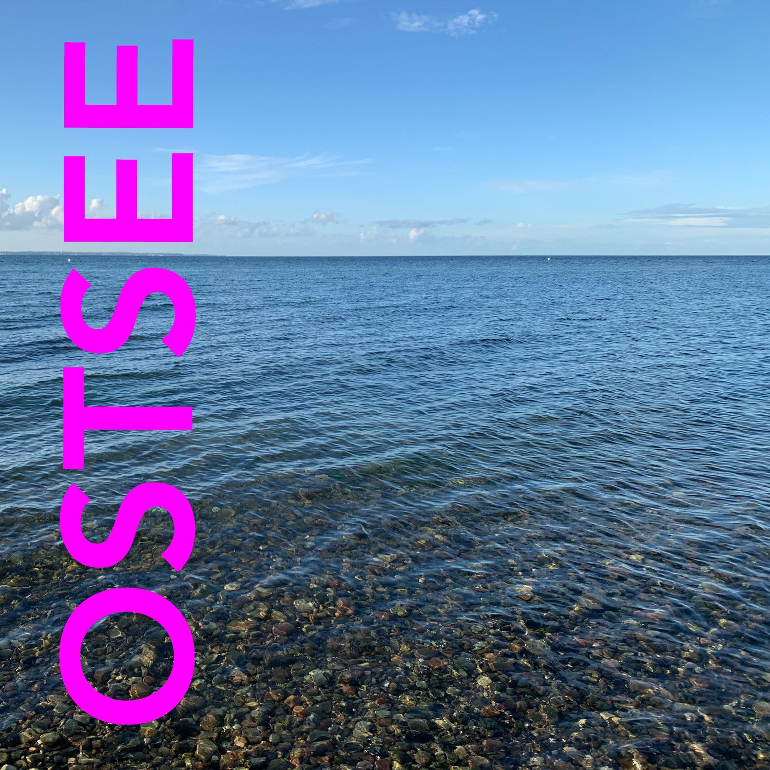 Foto-Druck auf Leinwand - Meer Ostsee - Insel Fehmarn - mit Text
