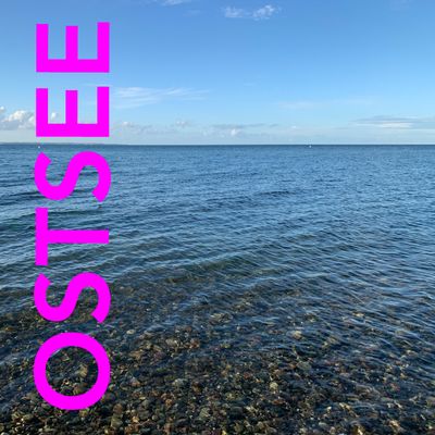 Foto-Druck auf Leinwand - Meer Ostsee - Insel Fehmarn - mit Text