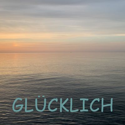 Foto-Druck auf Leinwand - Meer Ostsee - Insel Fehmarn - mit Text