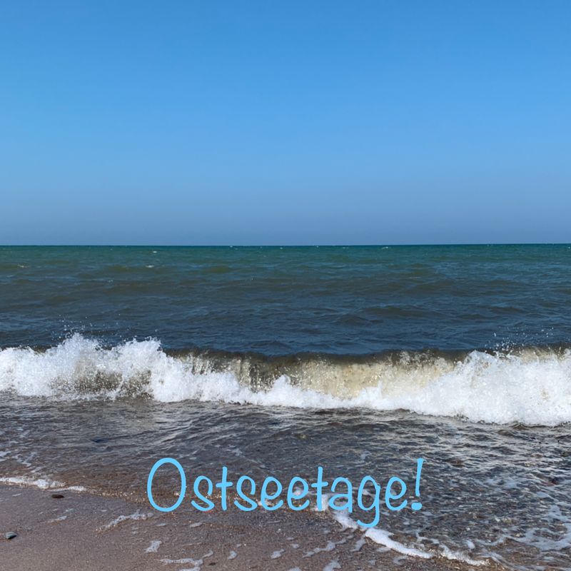 Foto-Druck auf Leinwand - Meer Ostsee - Insel Fehmarn - mit Text
