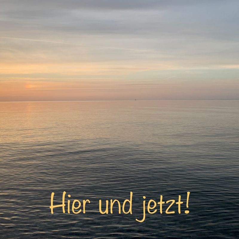 Foto-Druck auf Leinwand - Meer Ostsee - Insel Fehmarn - mit Text