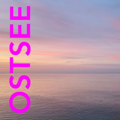 Foto-Druck auf Leinwand - Meer Ostsee - Insel Fehmarn - mit Text