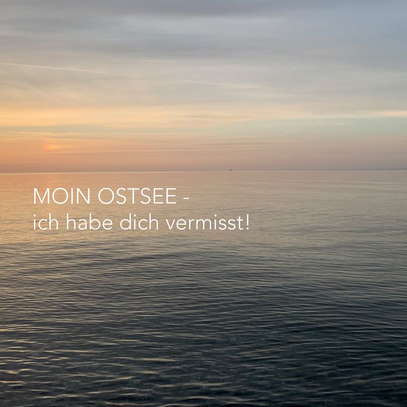Foto-Druck auf Leinwand - Meer Ostsee - Insel Fehmarn - mit Text