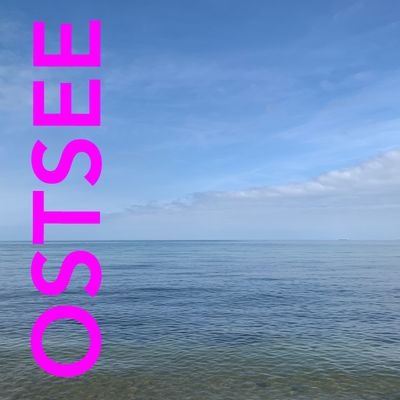 Foto-Druck auf Leinwand - Meer Ostsee - Insel Fehmarn - mit Text