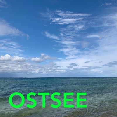 Foto-Druck auf Leinwand - Meer Ostsee - Insel Fehmarn - mit Text