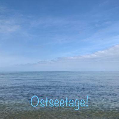 Foto-Druck auf Leinwand - Meer Ostsee - Insel Fehmarn - mit Text