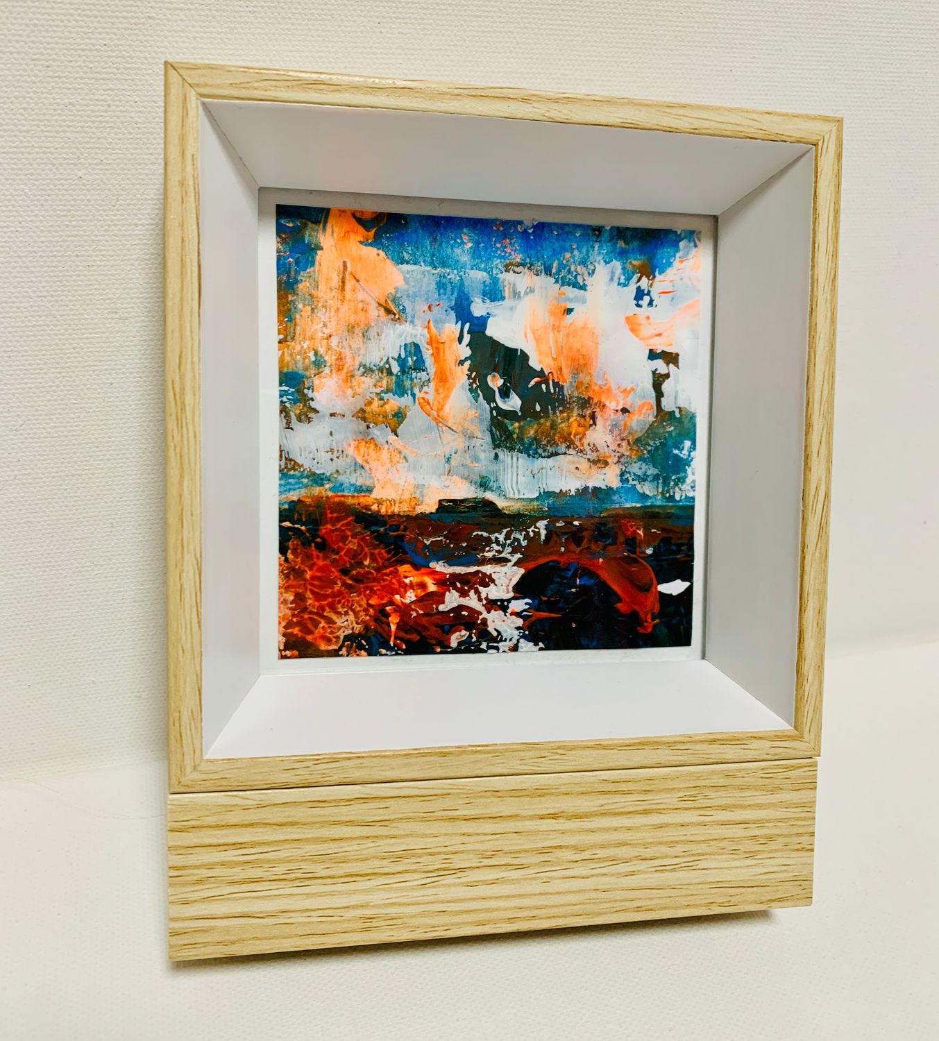 Original-Gemälde auf Papier - Stürmischer Horizont #12