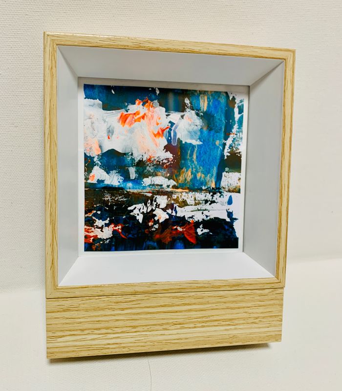 Original-Gemälde auf Papier - Stürmischer Horizont #13