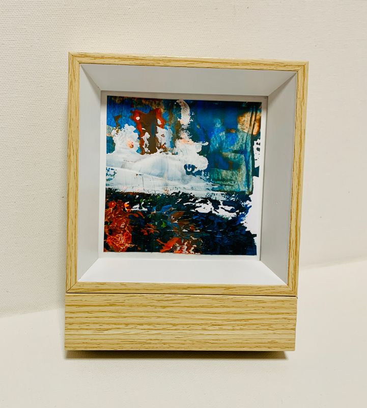 Original-Gemälde auf Papier - Stürmischer Horizont #15