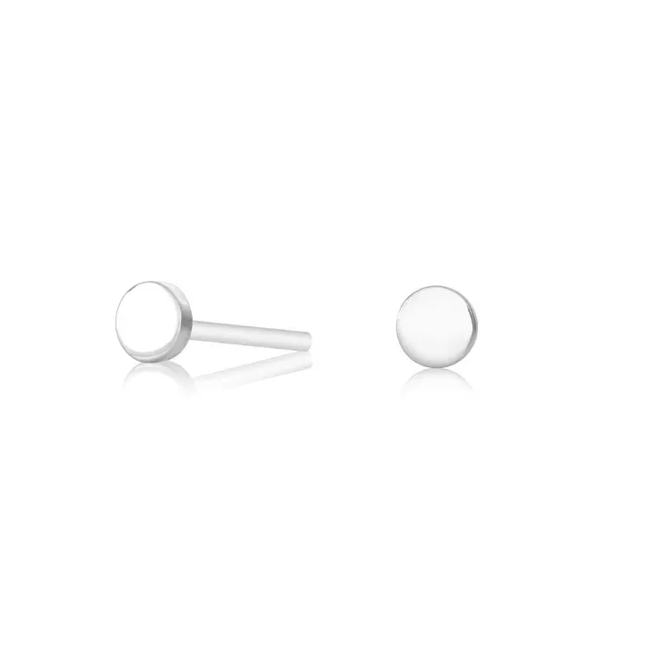 Ora Tiny Studs Silver, Type: Circle