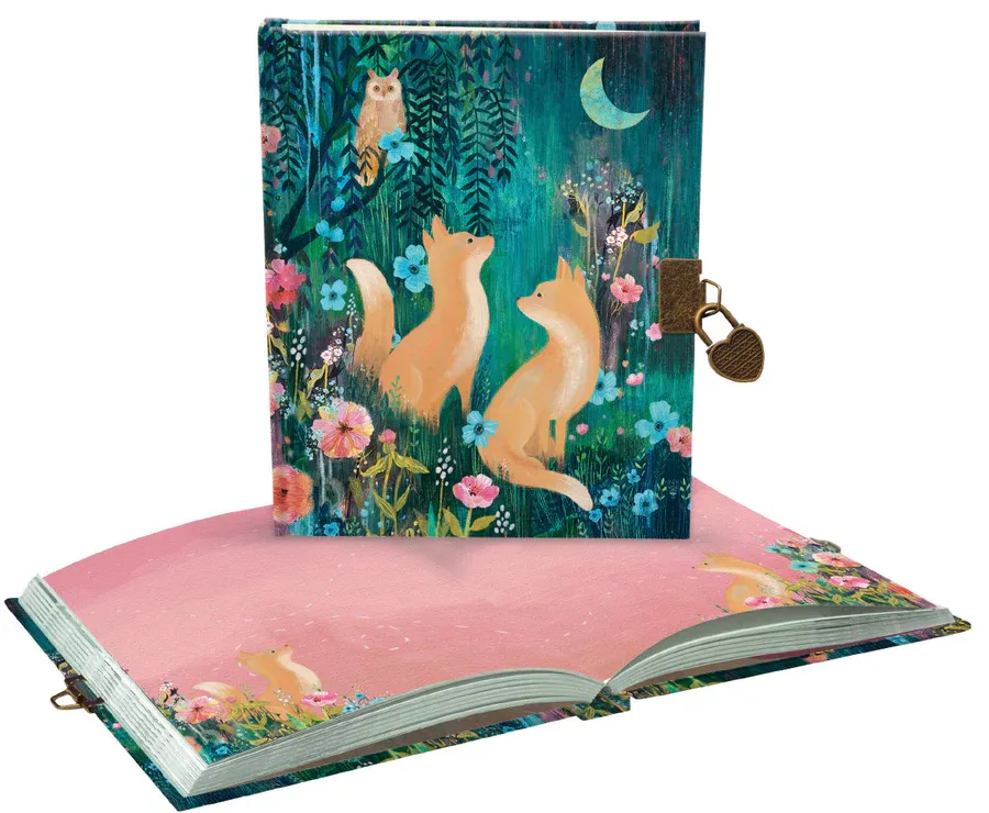 Roger La Borde Lockable Notebook Roger La Borde Lockable Notebook, Name: Moonlit Meadow