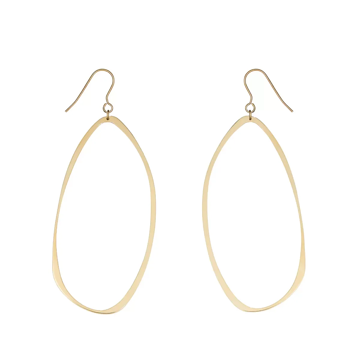 Ora Large Oval Hook Earrings Ora Large Oval Hook Earrings