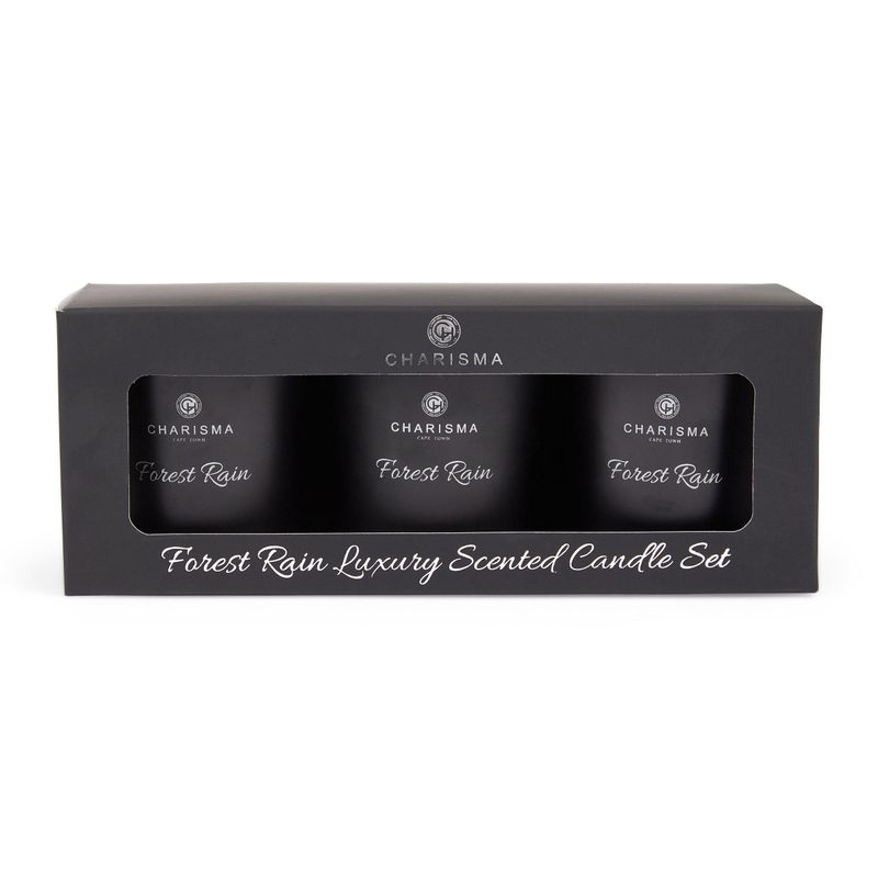 Charisma Forest Rain 3 Votive Candle Set