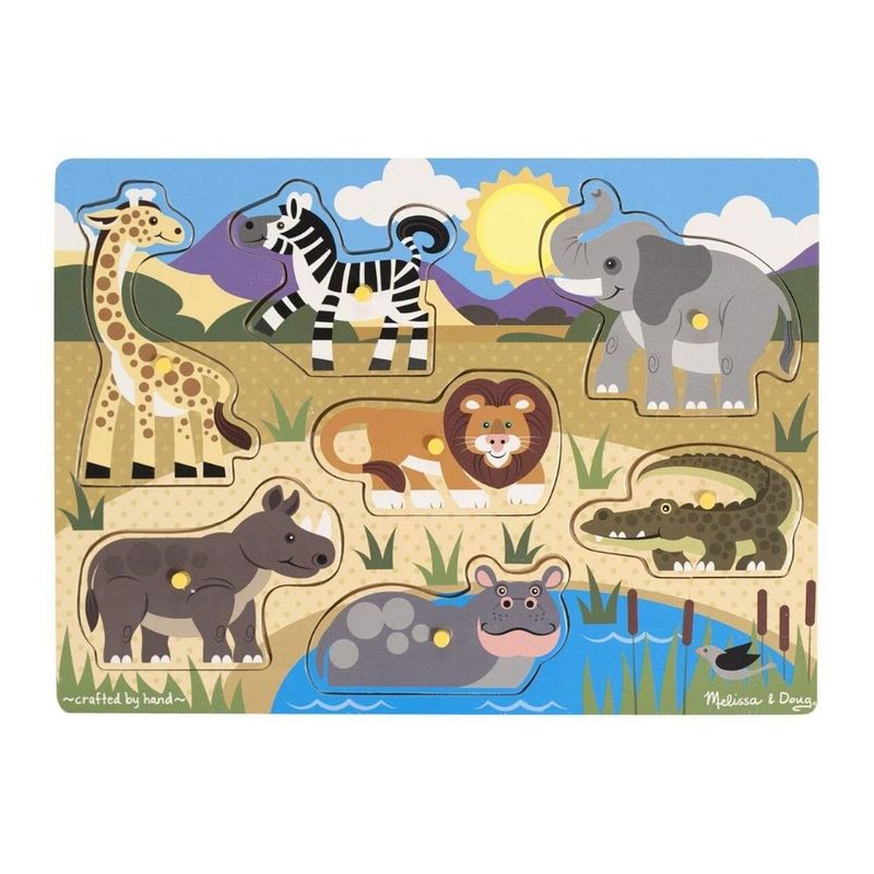 Melissa & Doug Safari Peg Puzzle