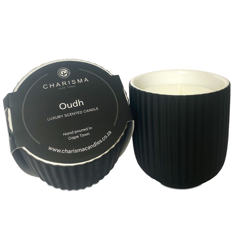 Charisma Ribbed Ceramic Candle