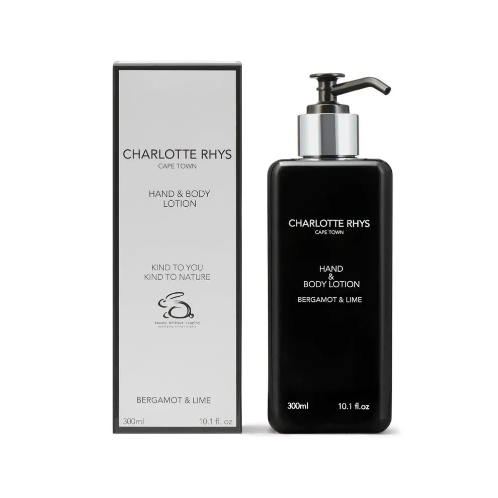 Charlotte Rhys Hand & Body Lotion 300ml Charlotte Rhys Hand & Body Lotion 300ml, Scent: Bergamot & Lime