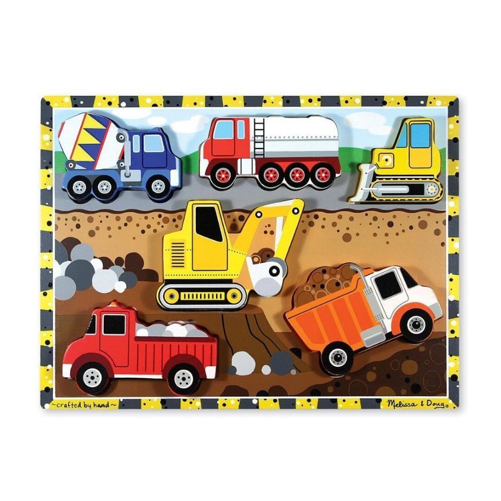 Melissa & Doug Construction Chunky Puzzle Melissa & Doug Construction Chunky Puzzle
