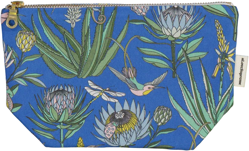 aLove Supreme Toiletry Pouches aLove Supreme Toiletry Pouches, Colour: Bloom (Sky Blue On Blue)