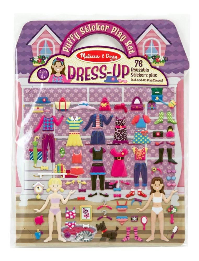 Melissa & Doug Puffy Sticker Play Set, Design: Dress-Up