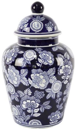 Blue & White Ginger Jar 35x19cm