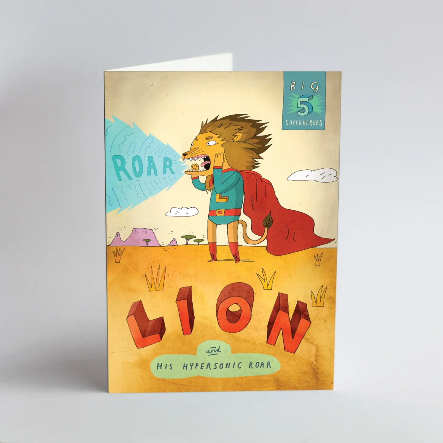 Patrick Latimer Cards, Title: Big 5 Lion