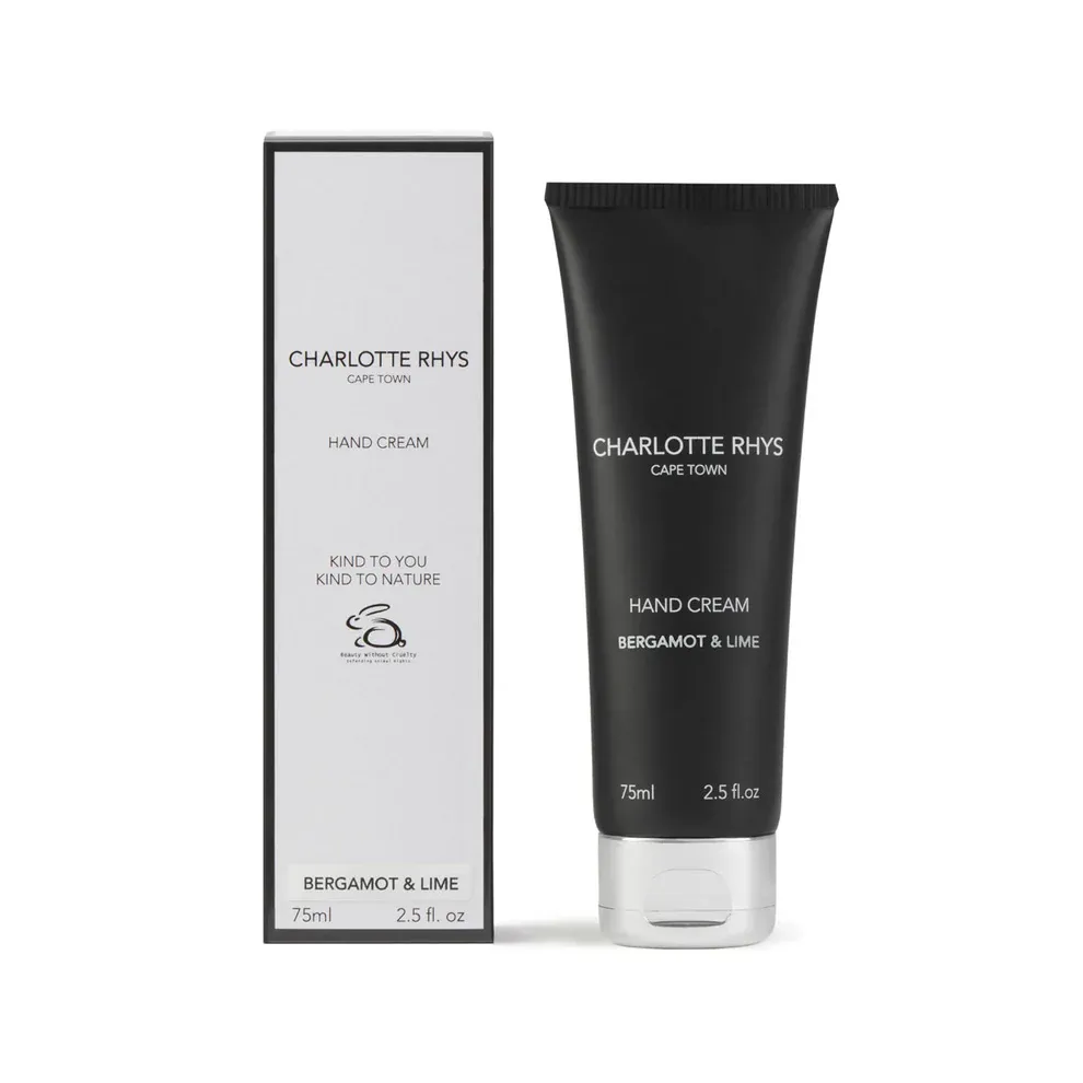 Charlotte Rhys Hand Cream 75ml Tube Charlotte Rhys Hand Cream 75ml Tube, Scent: Bergamot & Lime