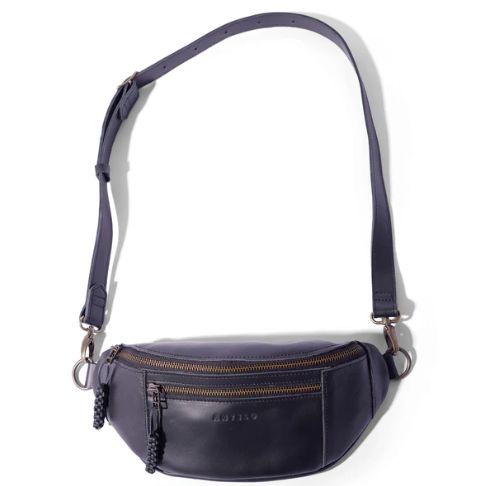Antelo River Adjustable Leather Moon Bag
