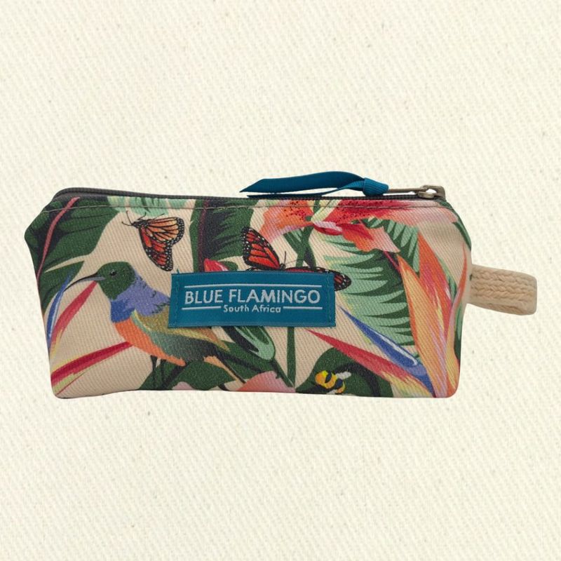 Blue Flamingo Baby Cosmetic Pouch