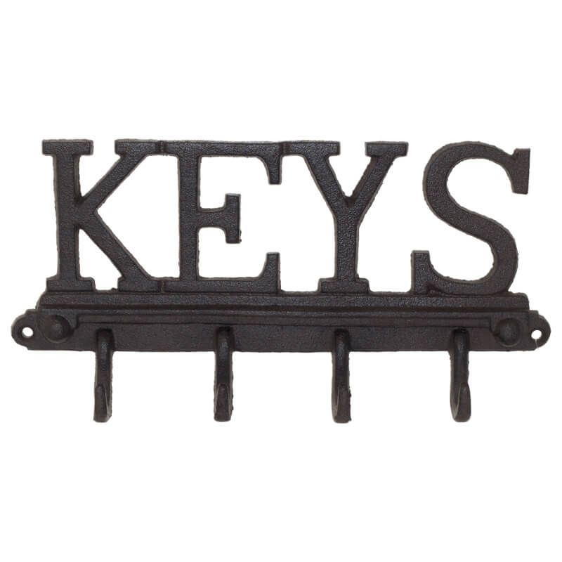 Keys 4 Wall Hook 14 x 27cm