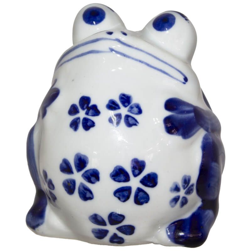 Blue & White Frog 8cm