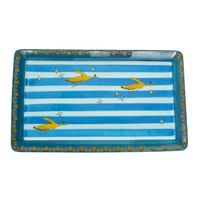Olivia Rectangular Platter With Decal