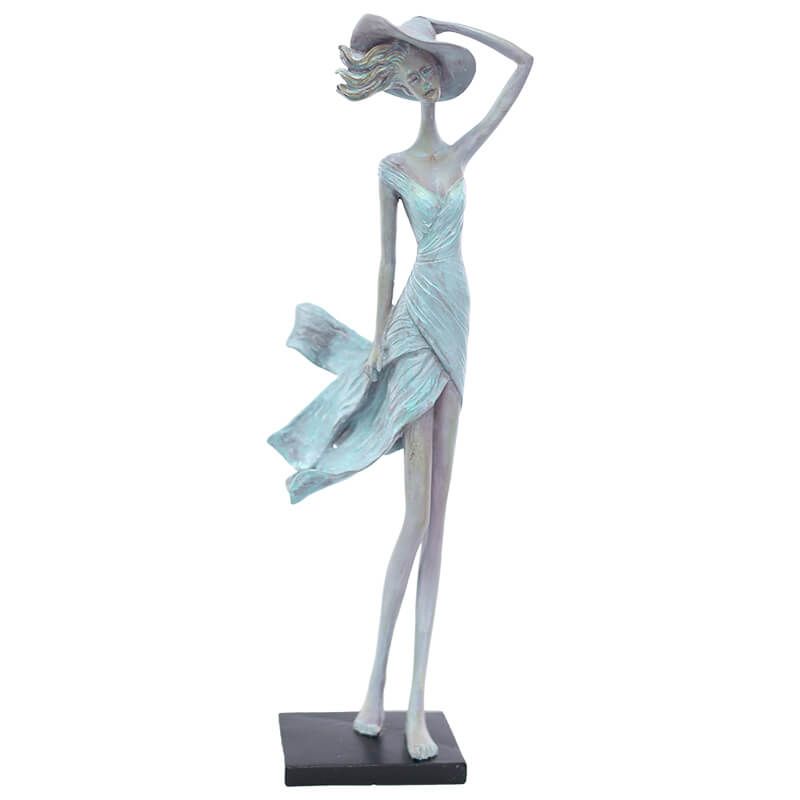 Figurine Girl Windblowed 39x13x10cm