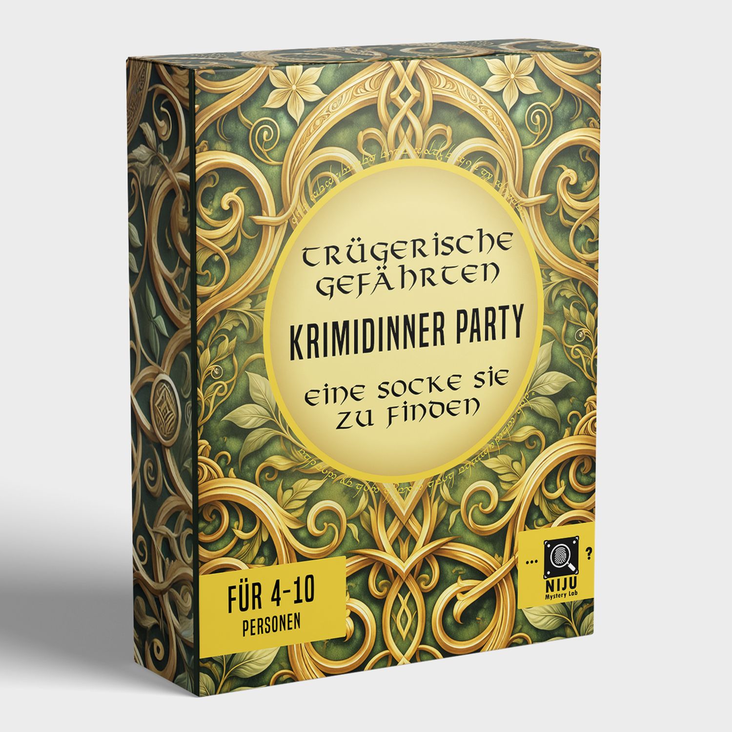 Fantasy Krimidinner Spiel für Zuhause - Trügerische Gefährten | Krimi Partyspiel für 4-10 Personen | zum Herunterladen