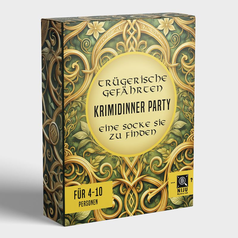 Fantasy Krimidinner Spiel für Zuhause - Trügerische Gefährten | Krimi Partyspiel für 4-10 Personen | zum Herunterladen