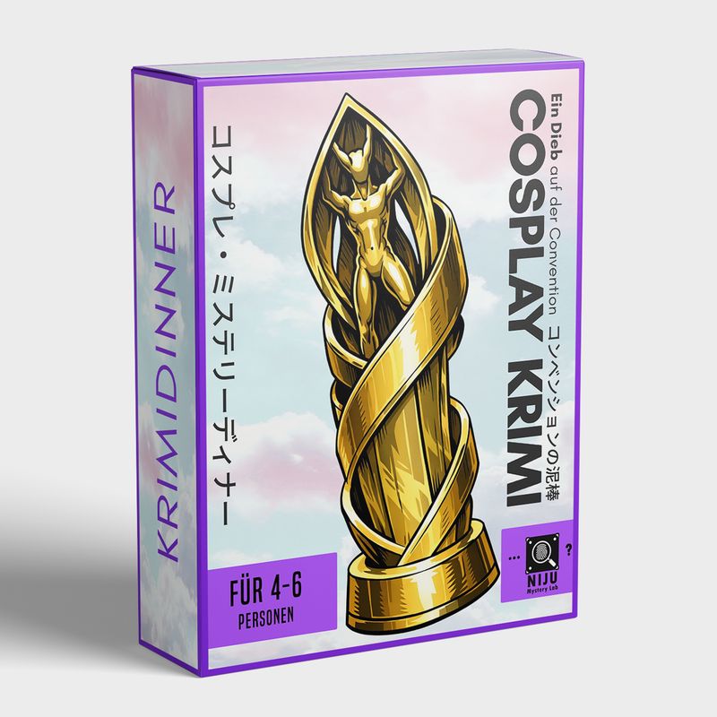 Cosplay Krimidinner für Zuhause - Ein Dieb auf der Convention | Krimi Partyspiel für 4-6 Personen | für Cosplayer | zum Herunterladen