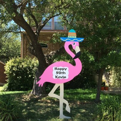 Flamingo Sign Complete