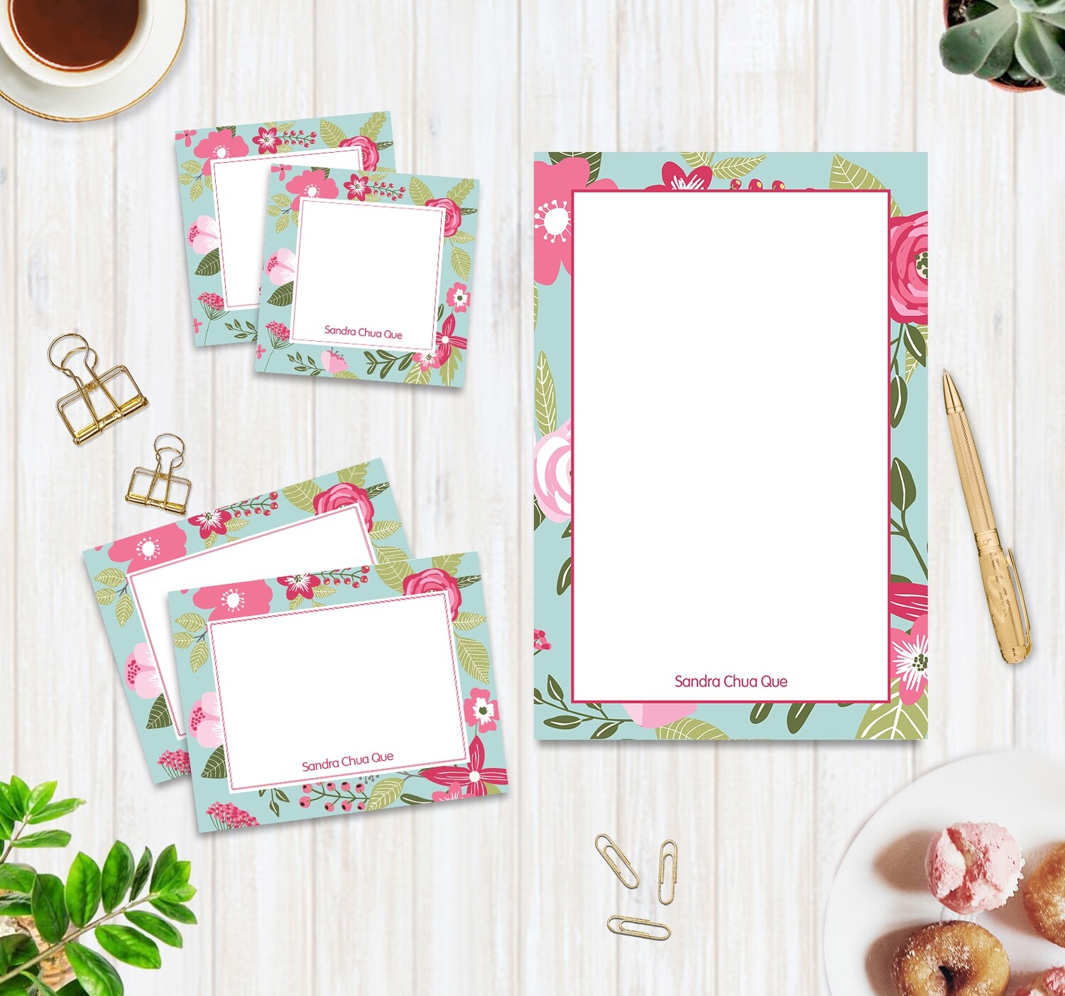 Full Color Stationery Set (A to M)