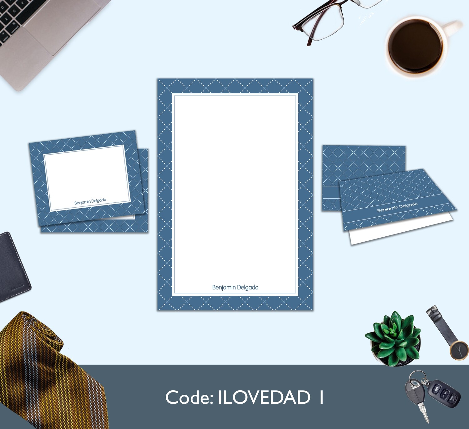 Father's Day Full Color Stationery Set