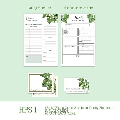 Home Plants Stationery Set