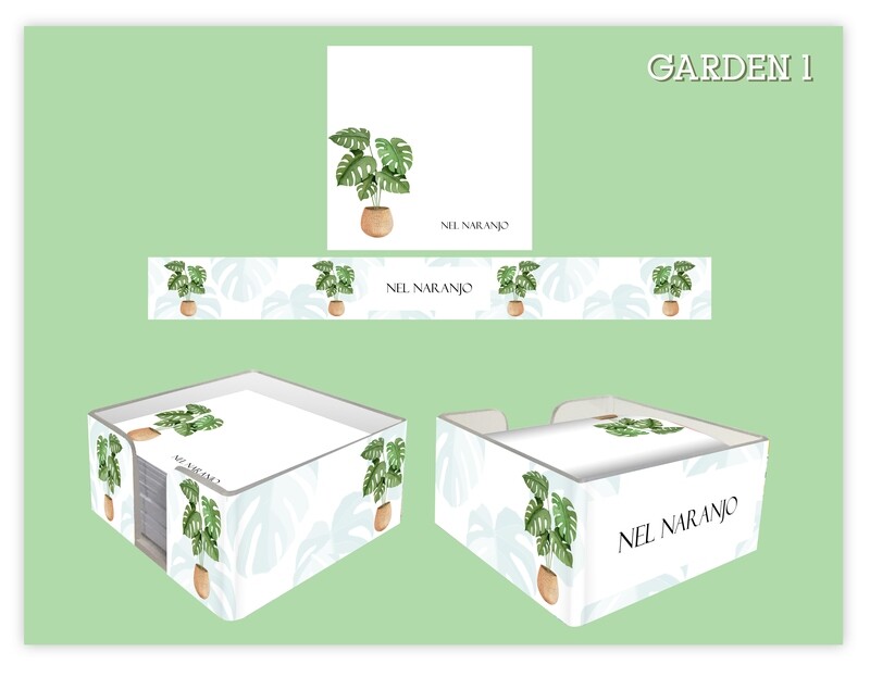 Memo Cube Pad - Home Plants