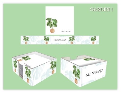 Memo Cube Pad - Home Plants