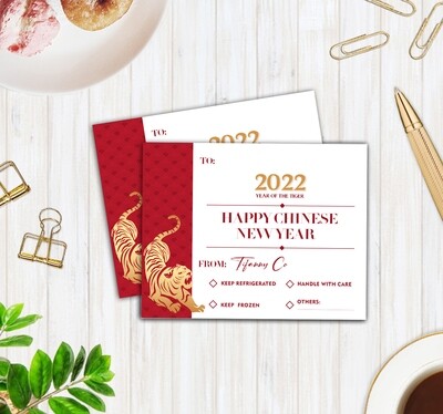 CNY Delivery Note Card