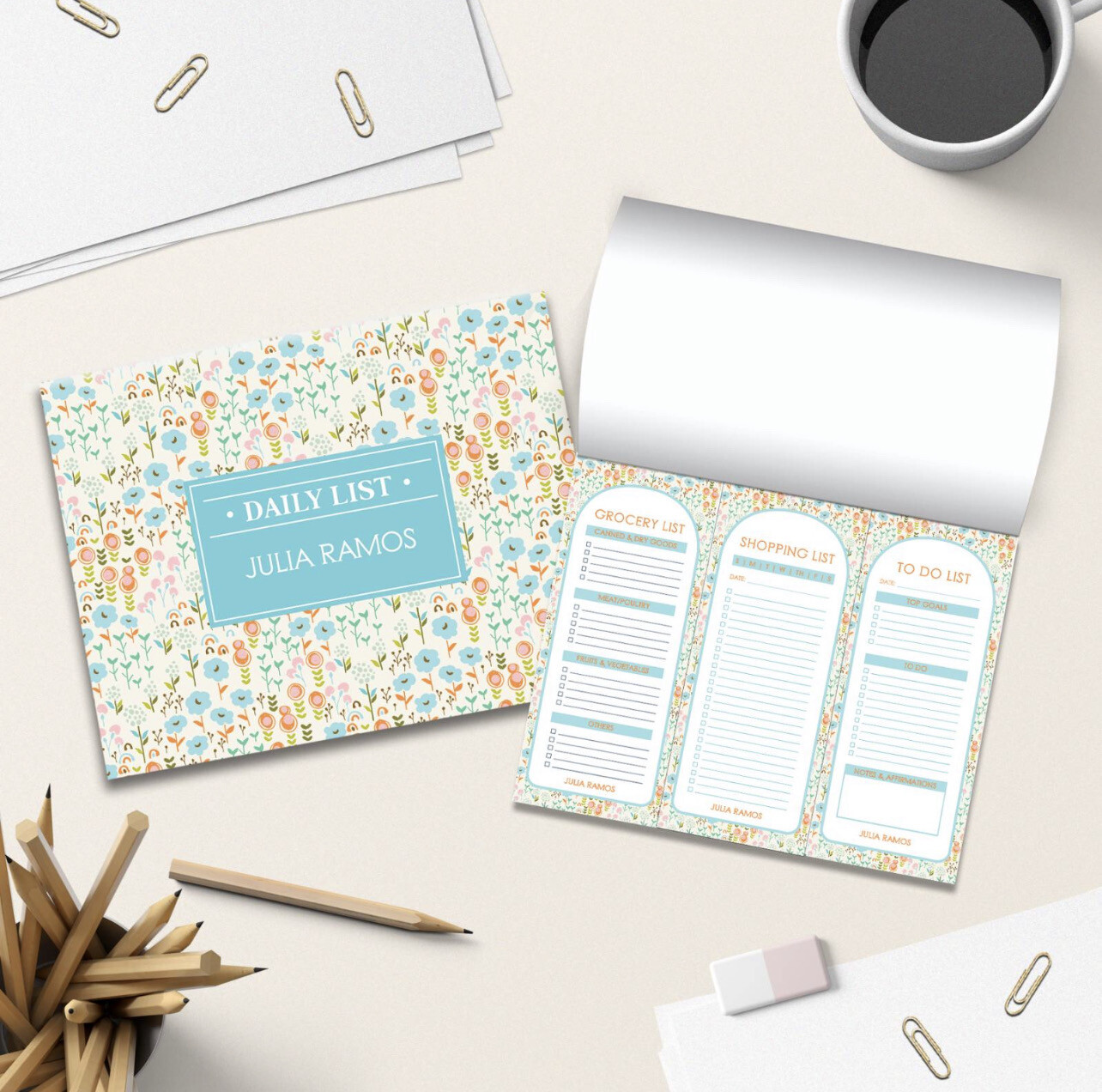 3-IN-1 Daily List Notepad