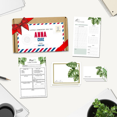 Home Plants Stationery Gift Set