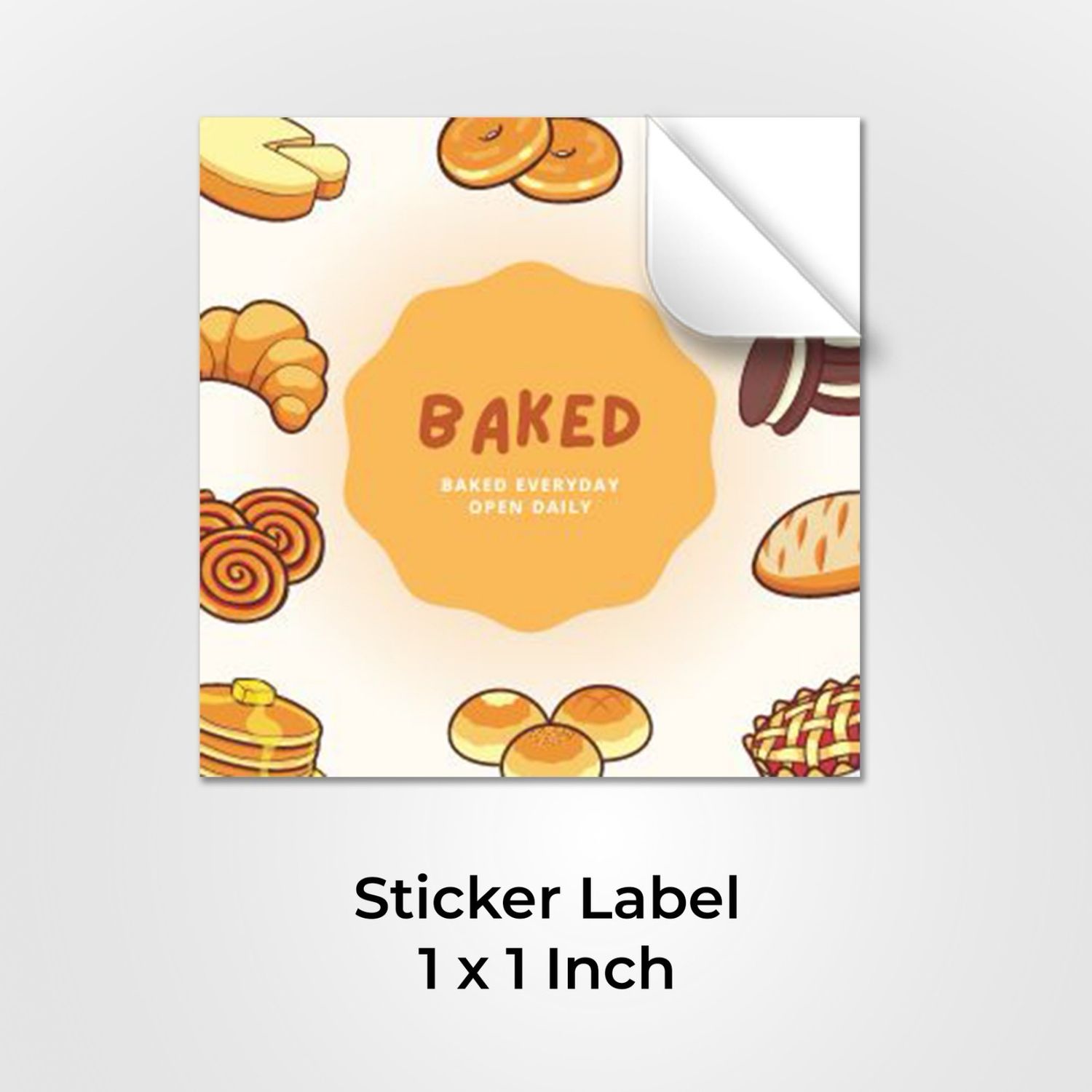 Sticker Label - 1&quot; x 1&quot;