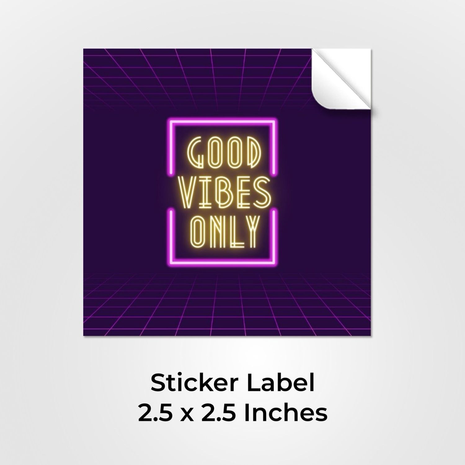 Sticker Label - 2.5&quot; x 2.5&quot;