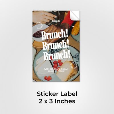 Sticker Label - 2&quot; x 3&quot;